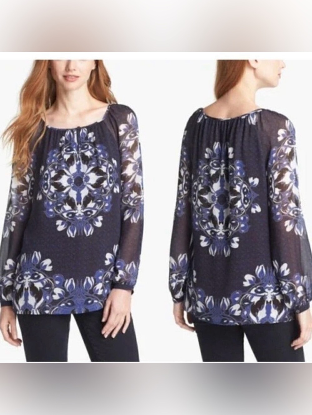 Tory Burch Lisa Silk Top
